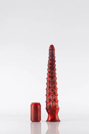 A medium tentacle dildo in red.