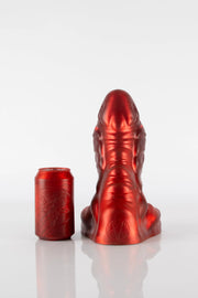 An XL (extra large) red dragon dildo.