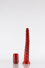 A red medium deep dildo.