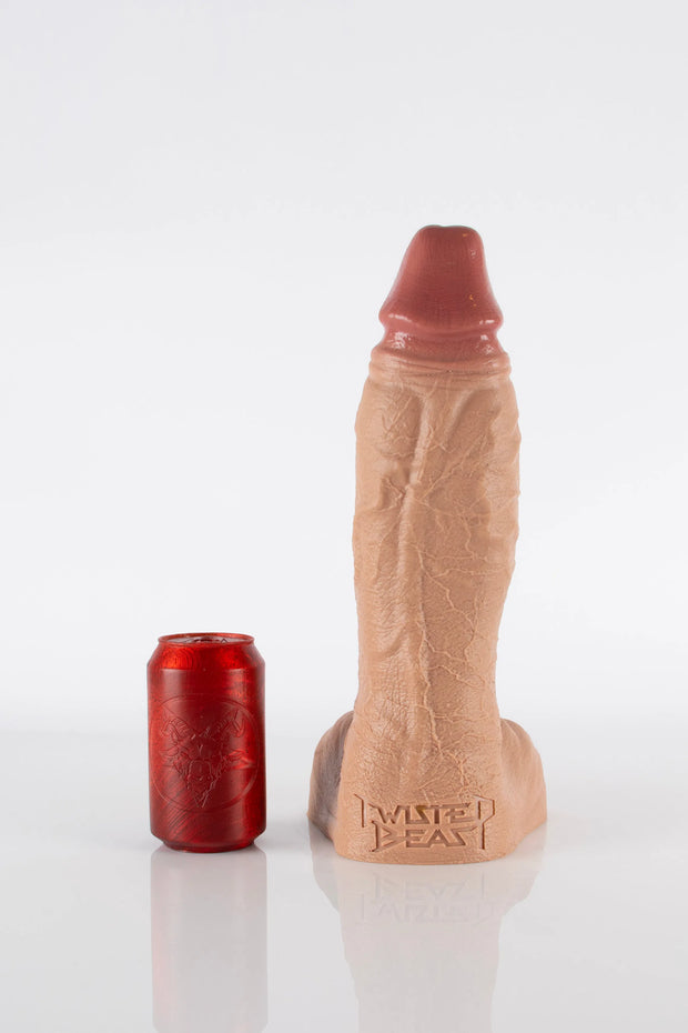 An extra large (XL) veiny dildo.