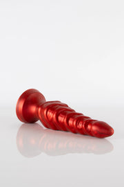 An all red version of Jinn, the Tentacle Butt Plug.