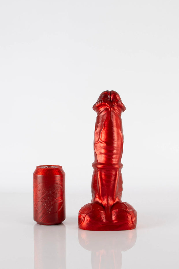 A red medium Pegasus dildo.